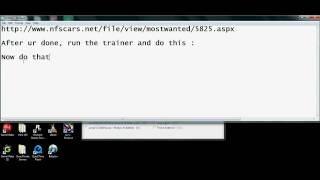 How To Use And Download Need For Speed Most Wanted Mega Trainer