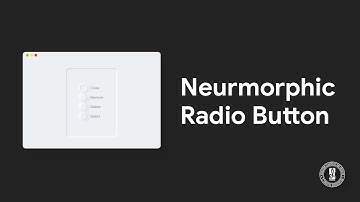 Neumorphic Radio Button only with HTML & CSS - Live Coding | EL Creative Media