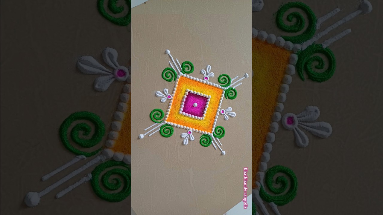 easy diwali rangoli  2025
