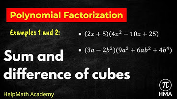 How to Factor the Sum and Difference of Cubes | Step-by-Step Examples