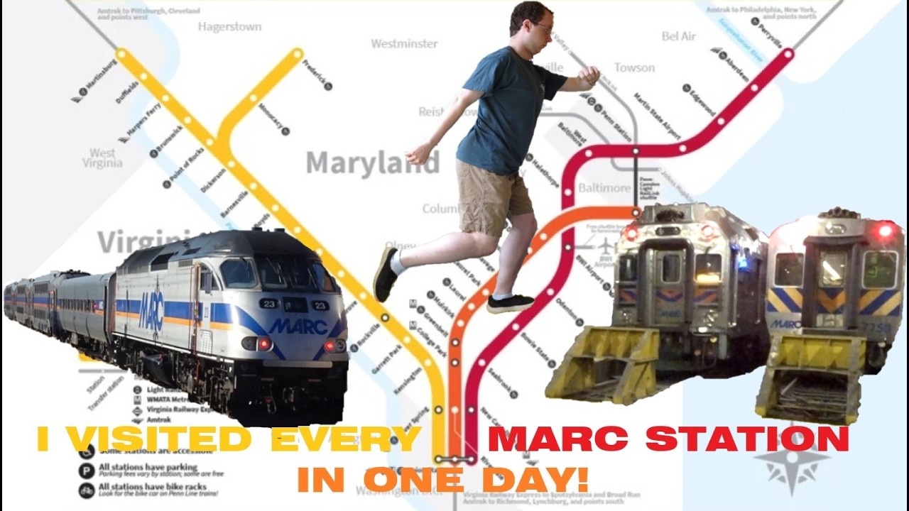 I [Attempted to Visit] Every MARC Train Station in One Day (MARC Train ...