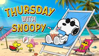 Sunny Thursday Vibes with Snoopy 🏖️🥥☀️| Relaxing Beach Jazz for Upbeat Morning & Chil by Jazzy