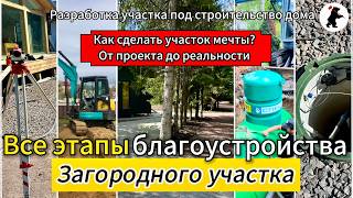 картинка: Все этапы благоустройства загородного участка. Как осушить участок? #Дренаж #ливневка
