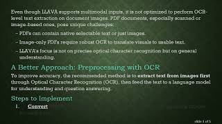 Improving Document Analysis with LLAVA on Ollama: Why OCR Matters