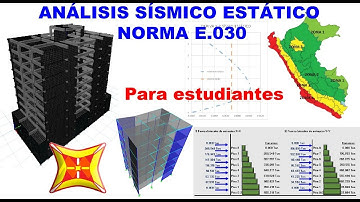 TALLER 5: ANÁLISIS SÍSMICO ESTÁTICO CON SAP 2000 (Verificación de Derivas)