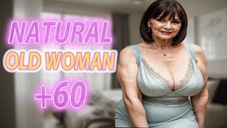 Natural Older Woman Over 50 Attractively Dressed Classy🔥Natural Older Ladies Over 60🔥Fashion Tips164