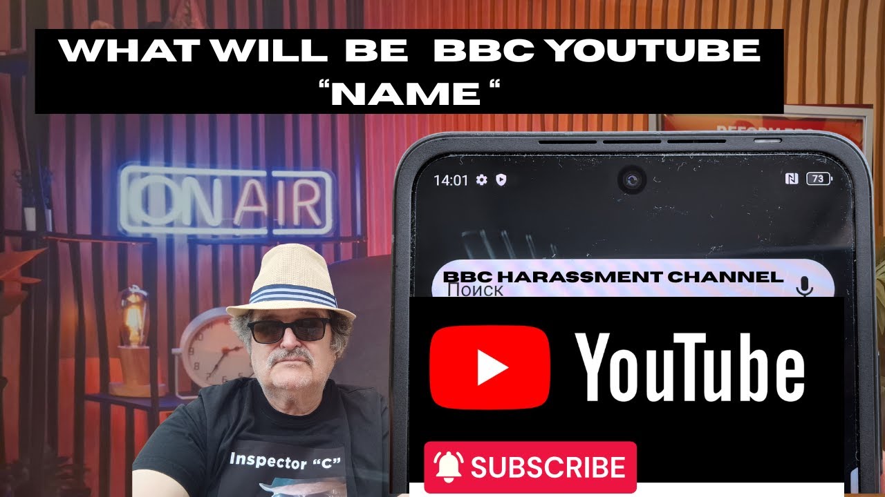 BBC YOUTUBE " CHANNEL Name ? Harassment channel? "At you Door