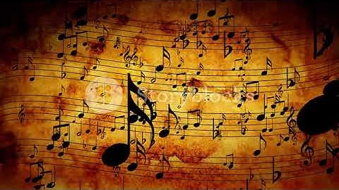 Animated Background With Musical Notes Music Notes Flowing Flying Stream
