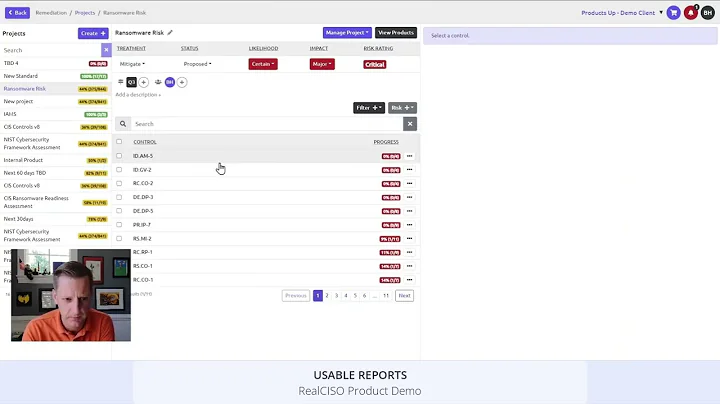 Usable Reports | RealCISO vCISO Platform