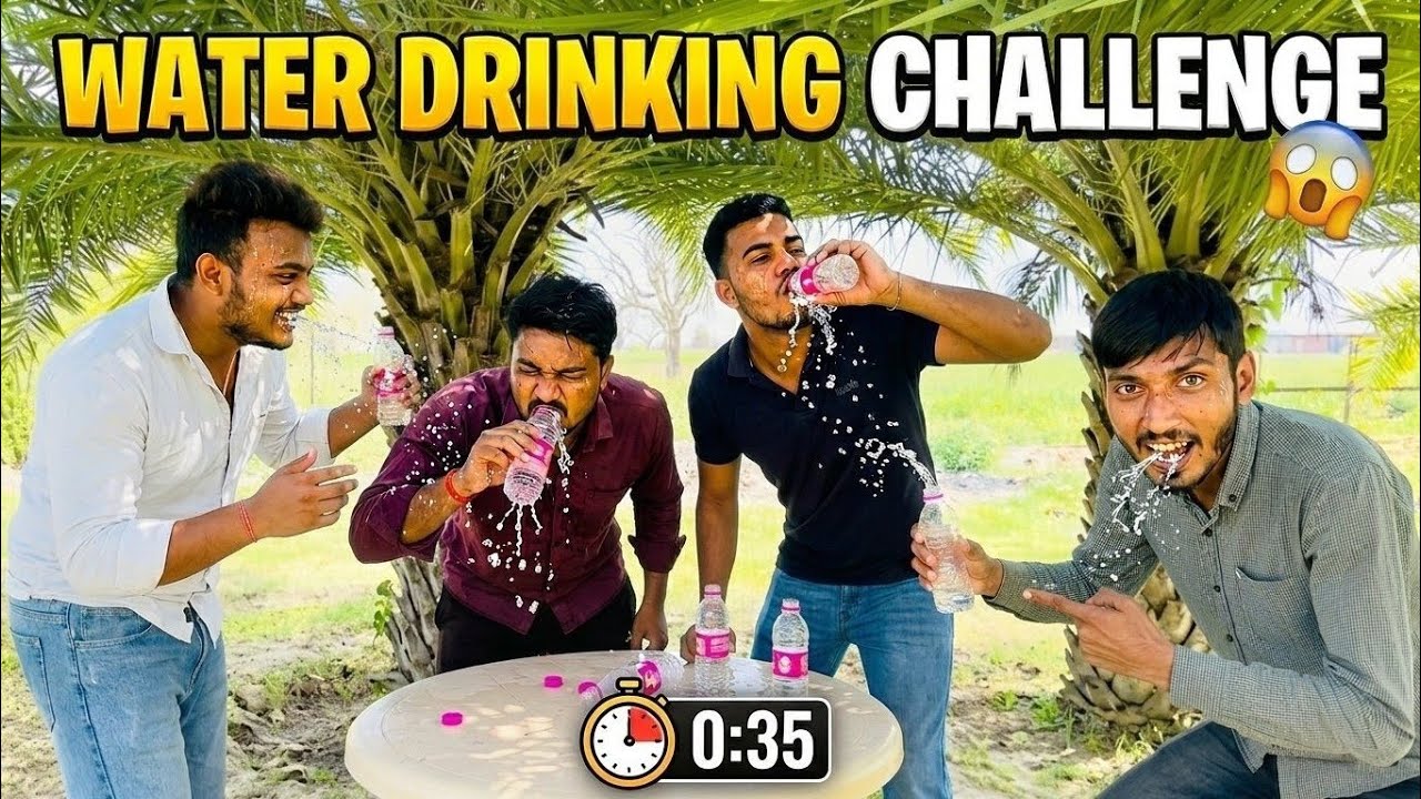 ​3 Dosto Ke Beech Pani Peene Ki Jung! 🔥 Kaun Jeeta? | Ultimate Water Challenge | Itna Pani 🫣