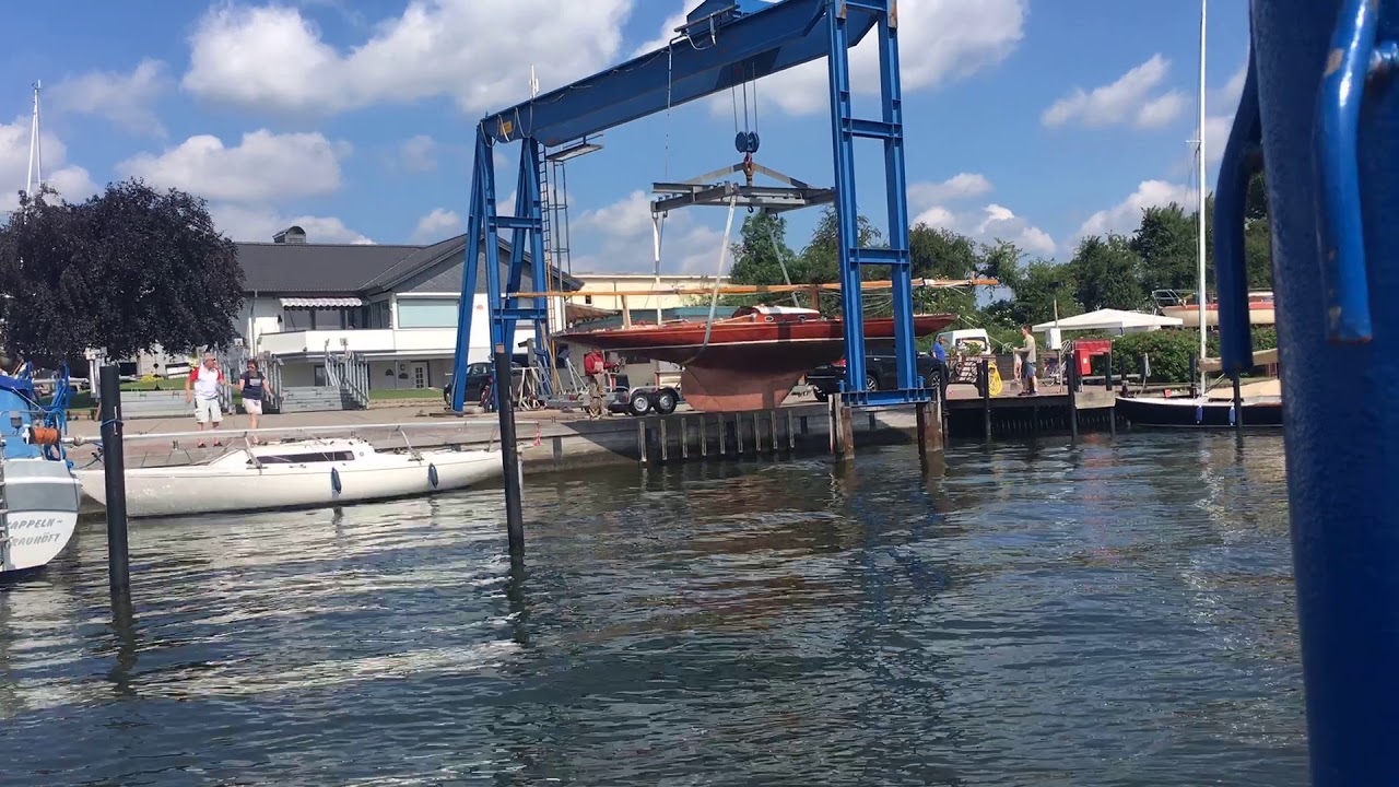 30er Schärenkreuzer G-14 - 17.06 - Zeitraffer-Einkranen in Kappeln