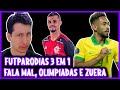 REACT 3 EM 1 FUTPARÓDIAS | FALA MAL DE MIM, OLÍMPIADAS, BRASILEIRÃO DA ZUERA