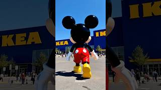 Mickey and Goofy at IKEA