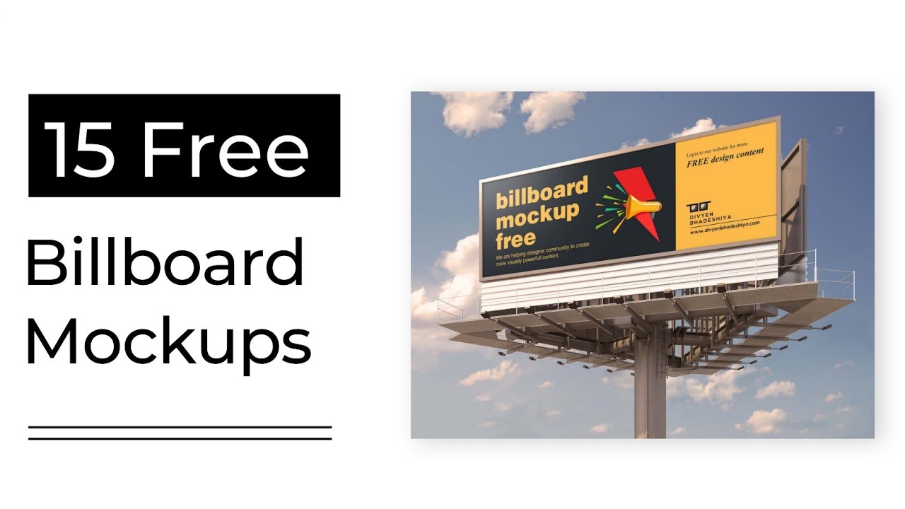15 Free Billboard Mockups For your next Design Project.