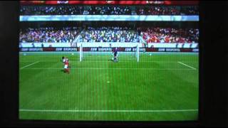 Demonstration of Xbox360 FIFA 12 Penalty Kick Positions Episode 1