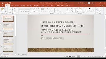 JNTUK-R16-MPMC-EEE-MODES OF OPERATION AND INTERFACING OF 8279
