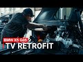 BMW X5 G05 Installing OEM TV system, where place TV antenna ? We find good place and show.
