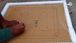how to make carrom board using cardboard|| homemade ll cardboard ல carrom board செய்யலம் வாங்க !