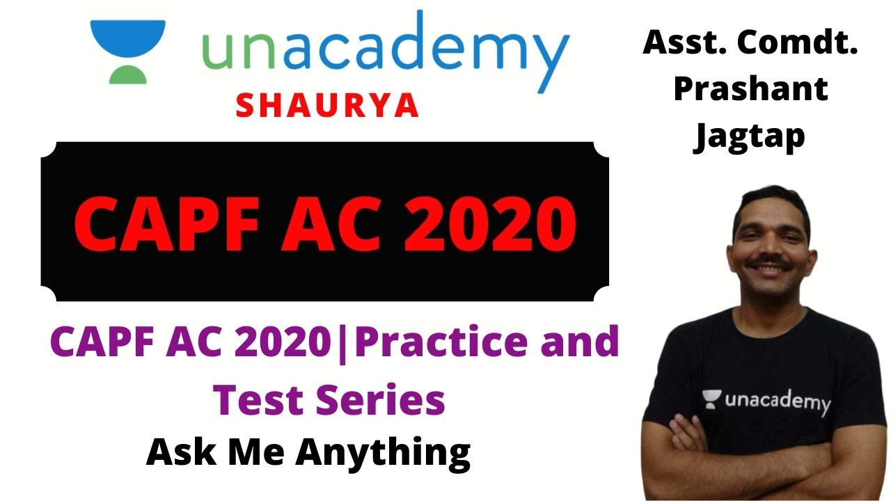 CAPF AC 2020 |  Practice and Test Series  | Ask Me Anything | Jagtap Prashant Jagannath