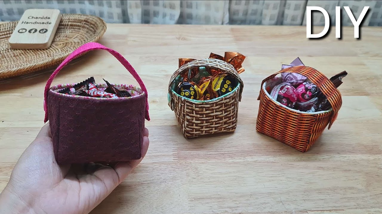 EP260 : DIY Basket Fabric | Easy sewing | Mini Basket - YouTube
