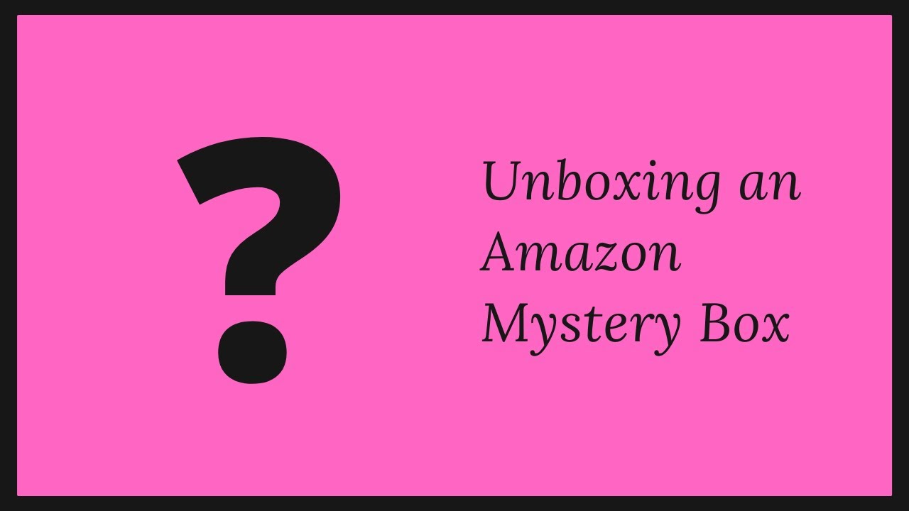 Unboxing an Amazon Mystery Diamond Painting Box
