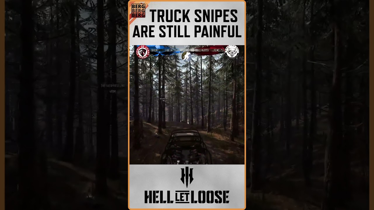 Hell Let Loose Truck Snipes are still painful ⛰️ #hellletloose