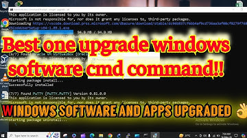 How to upgrade all windows software apps by a command 2024!!