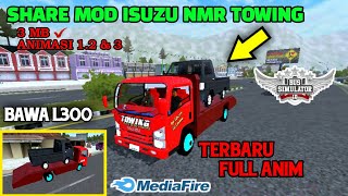 MOD BUSSID - ISUZU TOWING Bawa L300 Full Anim Link MediaF!re