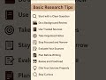 Basic tips for researchers | top 10 tips | Research Tips | #kapiljoshitutorials #researchtips #new