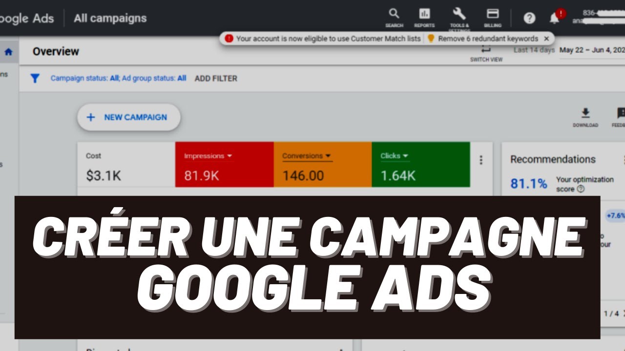 Créer une CAMPAGNE GOOGLE ADS de A à Z en 2021 || Étape par Étape - YouTube