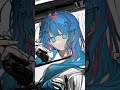 ✏️🩵Huion 液晶タブレットHuion Kamvas16(Gen3) 初使用イラストタイムラプス#Huion #illustration