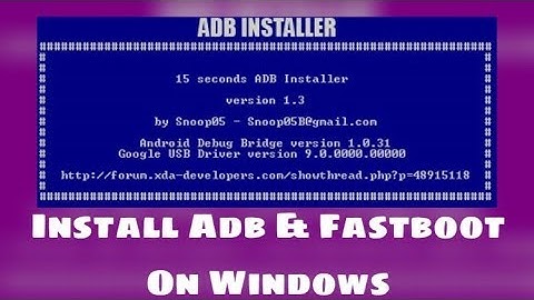 Install ADB and Fastboot on Windows within Seconds (Urdu-Hindi)