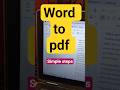 how to make ms word docx to pdf file using save command in windows #shortcutkeys #wordtopdf #windows