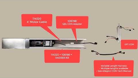 QEL Cable Part Numbers When Used With Allegion Connect