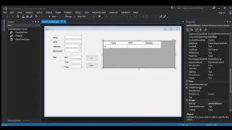 TOTURIAL MEMBUAT FORM INPUT DATA GRIDVIEW PADA VISUAL STUDIO 2013