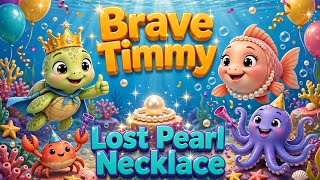 Brave Turtle Timmy And The Lost Pearl Necklace | Moral Story For Kids | Miss Waye Kids Learning
