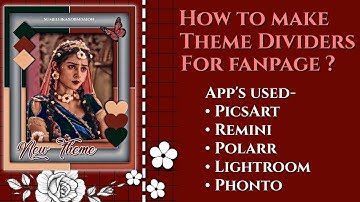How to make Theme Divider for your fanpage?