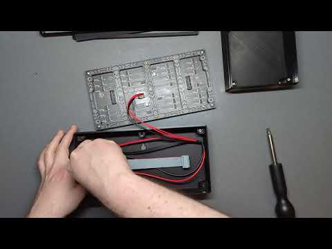 RGB LED Matrix Enclosure Setup - 256mm × 128mm x 15mm/14mm/13mm 64x32 P4 Matrix & Portal S3