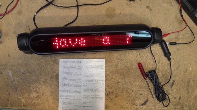 Leadleds Car Sign Scrolling Message Board Programmable 