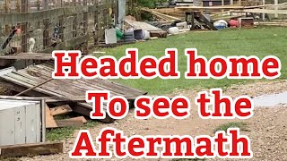 First look at home after flood.