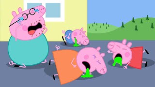 Oh No They Got Food Poisoning Peppa Pig Family  Peppa Pig Funny Animation