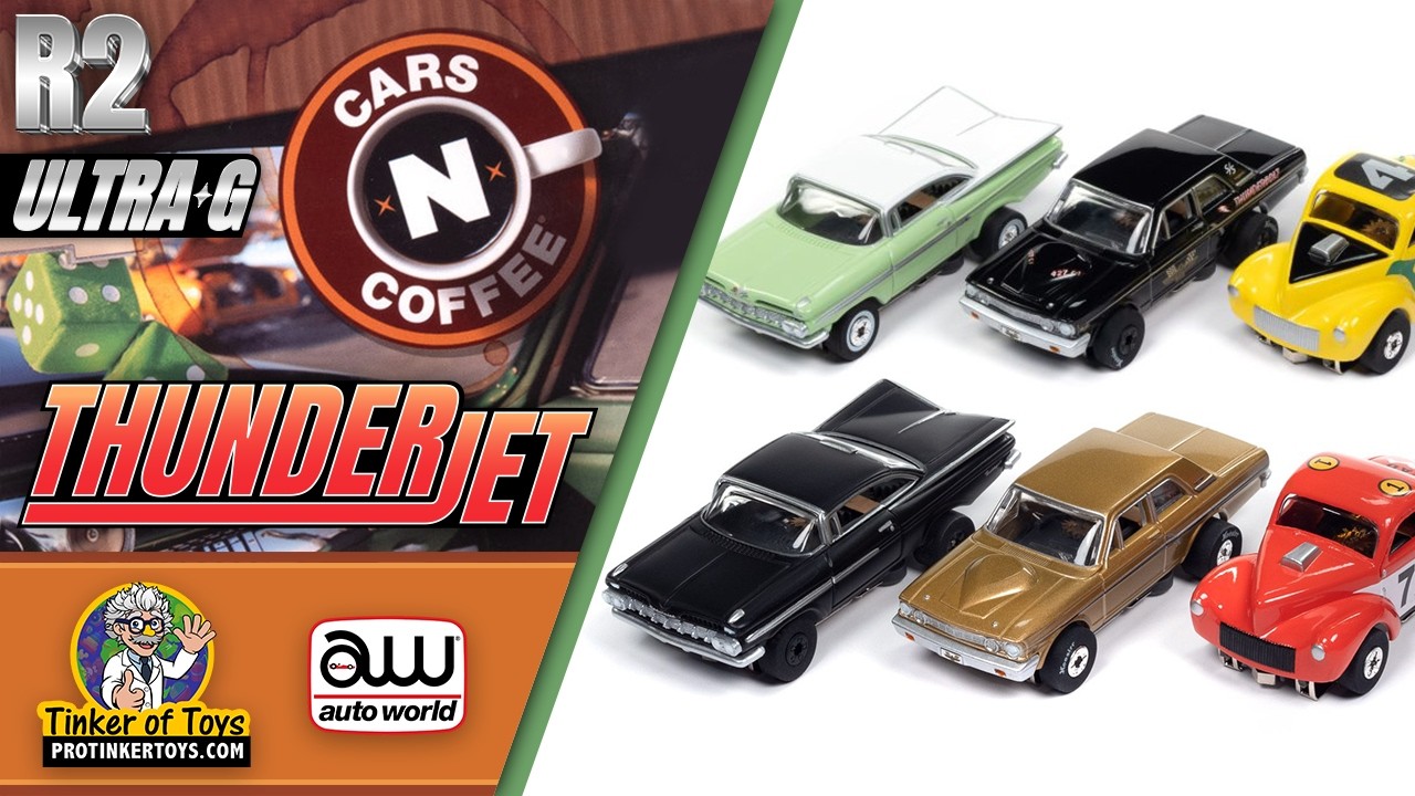 Thunderjet 1941 Willys Coupe Gasser (Yellow, Green Flames) 1A