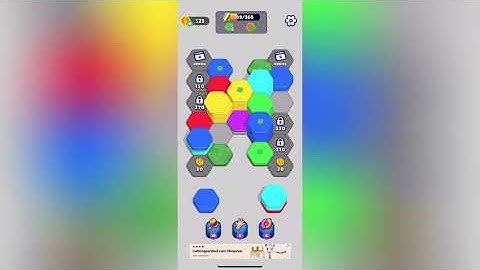 Hexa Sort Level 185 Solution Walkthrough 