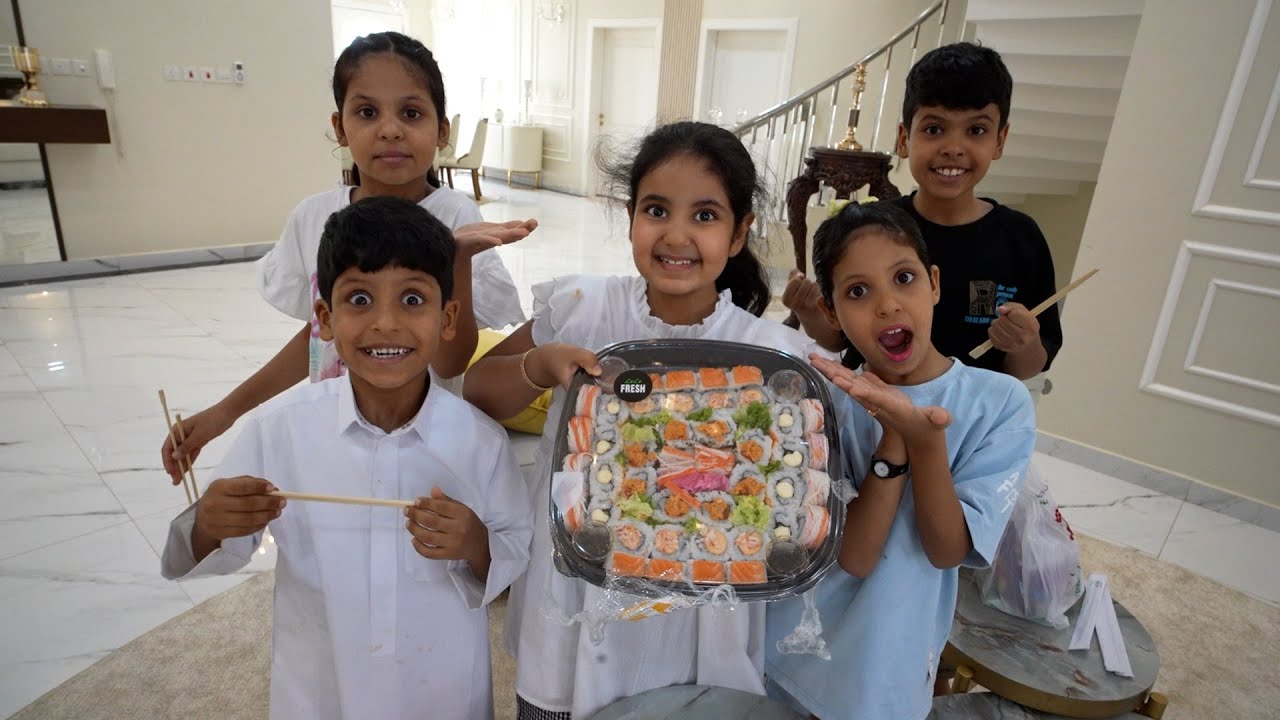 شرينا اكبر طبق سوشي من السوبرماركت! ليلى
