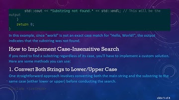Understanding std::find: A Case-Sensitive Approach in C+ +  for String Searches