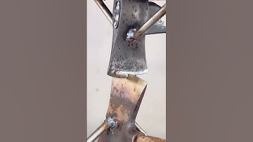 Testing process for hardness of tungsten steel ax edge #amazing