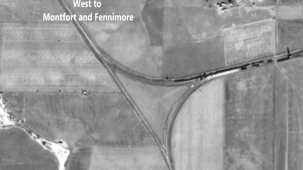 Montfort (Junction) to Platteville, Wisconsin 1937 1940 Chicago & North