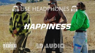 Sarz ft. Asake & Gunna - Happiness  (8D Audio) 🎧