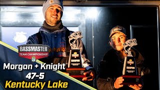 Morgan and Knight win 2024 Bassmaster Team Championship on Kentucky Lake with 47 pounds, 5 ounces