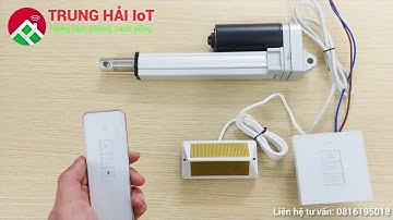 Xi lanh điện: Công tắc gắn tường + remote từ xa + cảm biến mưa  LH 0981195359